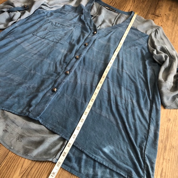 Gypsy 05 oversized button up blouse with metal buttons - Picture 10 of 12